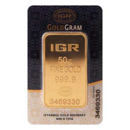 50 gr 24 Ayar 999.9 Milyem İAR Gram Altın